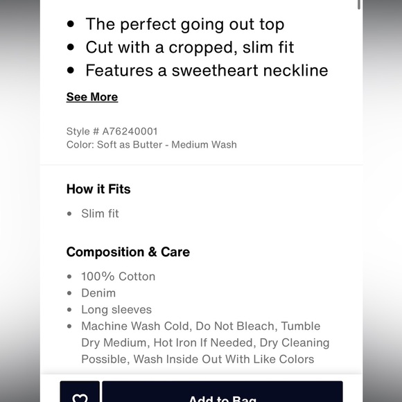 Levi’s Ophelia Denim Corset Blouse - Picture 9 of 9